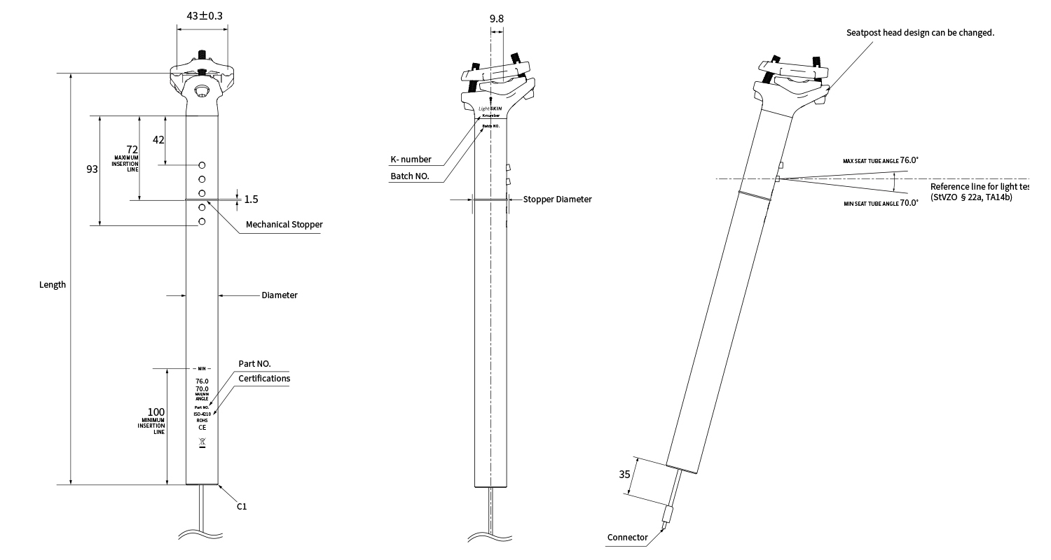 light skin seatpost
